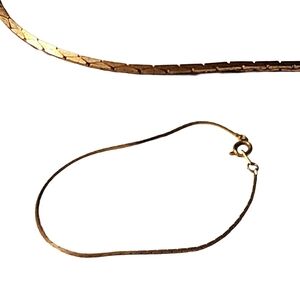 Cobra Link Italian Elegant Gold Vintage Bracelet